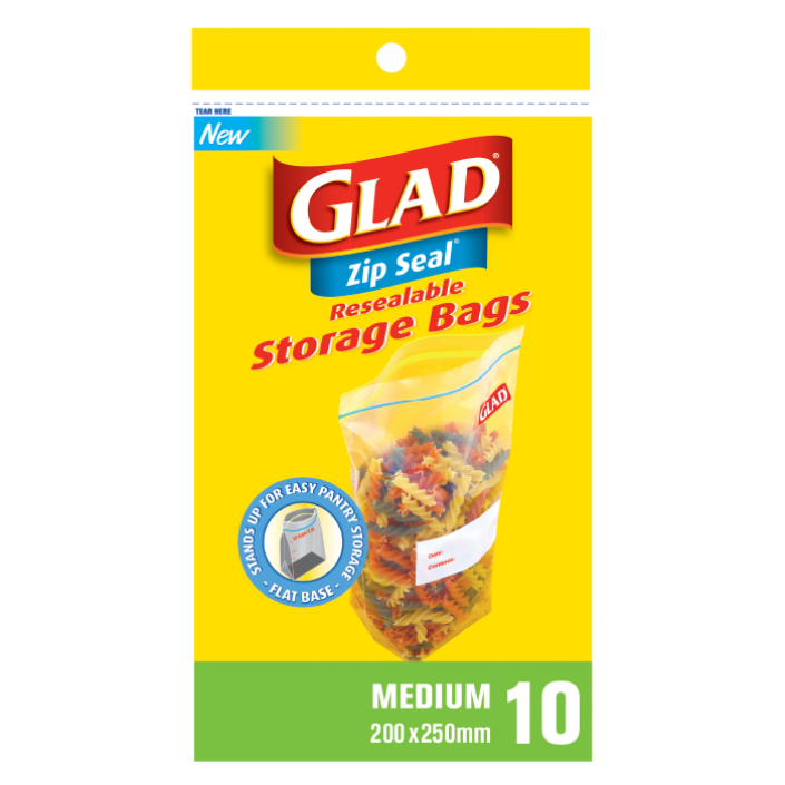 Glad® Zip Seal® Medium 10 – 200mm x 250mm