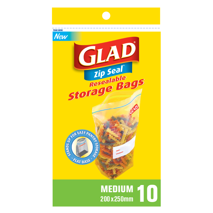 Glad® Zip Seal® Medium 10 – 200mm x 250mm