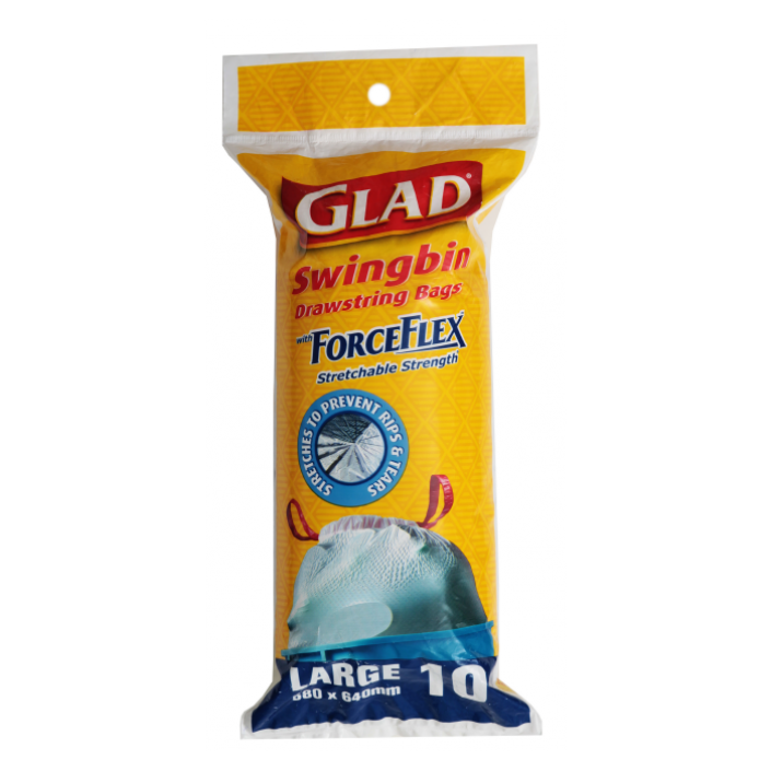 Glad® ForceFlex™ Stretchable Strength® range with Glad® Swingbin Large – 580mm x 640mm