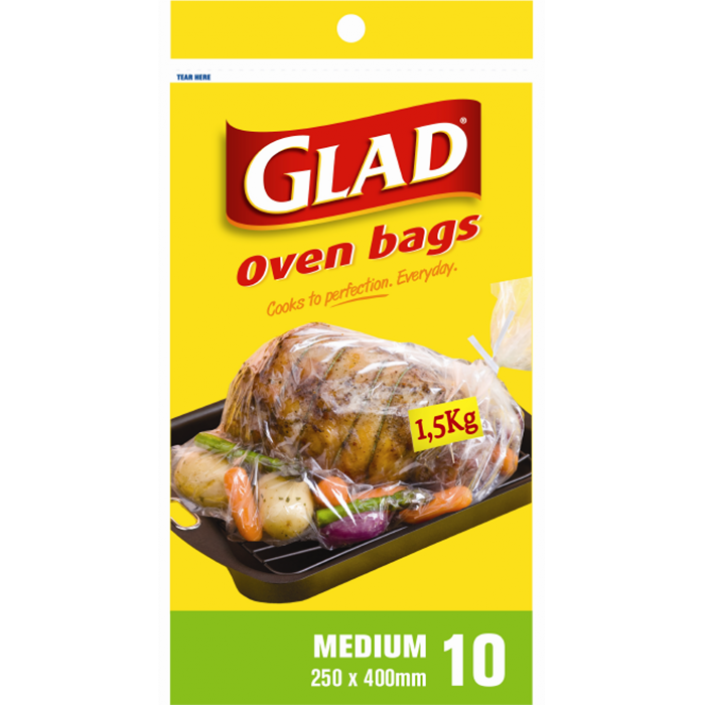 Glad® Oven Roasting Bags Medium – 250mm x 400mm