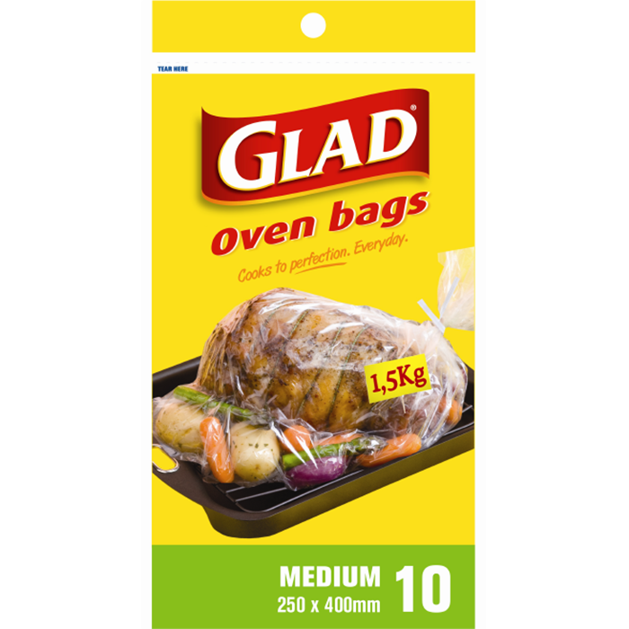 Glad® Oven Roasting Bags Medium – 250mm x 400mm