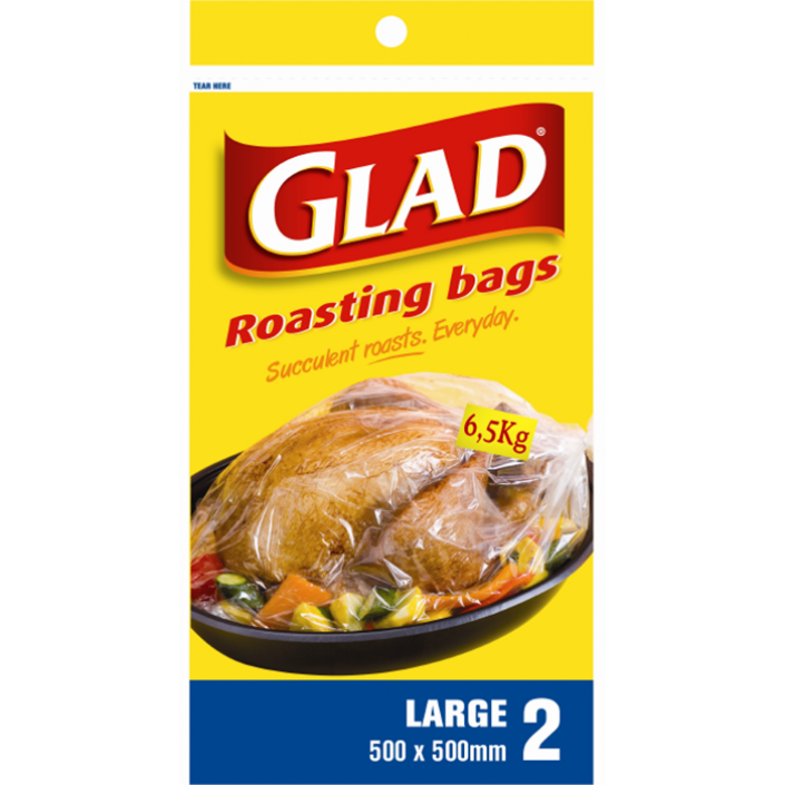 Glad® Oven Roasting Bags Large – 500mm x 500mm