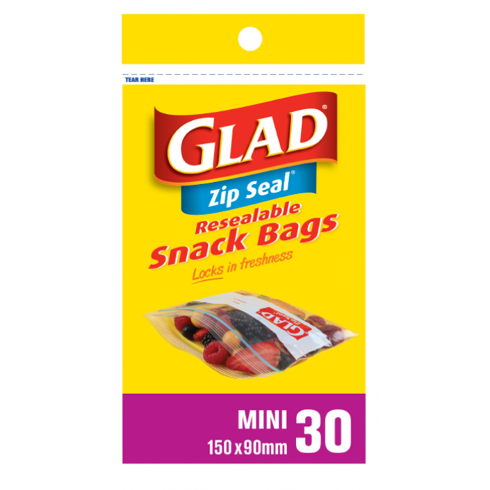Glad® Zip Seal® Mini 30 – 150mm x 90mm