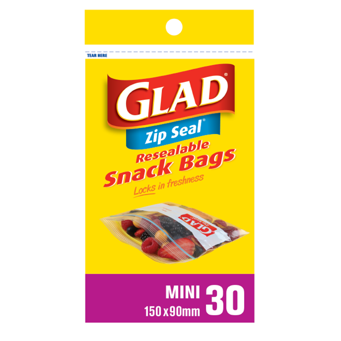 Glad® Zip Seal® Mini 30 – 150mm x 90mm
