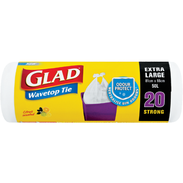 Glad® Wave Top Bags Extra Large