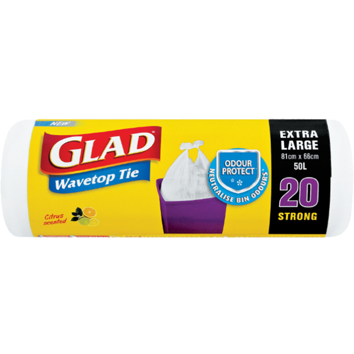 Glad® Wave Top Bags Extra Large - Glad RSA